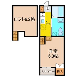 幸駅 徒歩13分 1階の物件間取画像